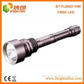 Factory Outlet 3.7v Hunting Metal Heavy Duty 10w cree xml2 t6 led Rechargeable Super bright Flashlight with 2*18650 Battery